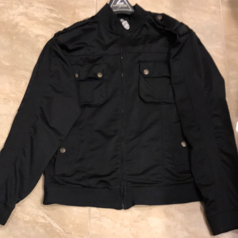 Black military style jacket